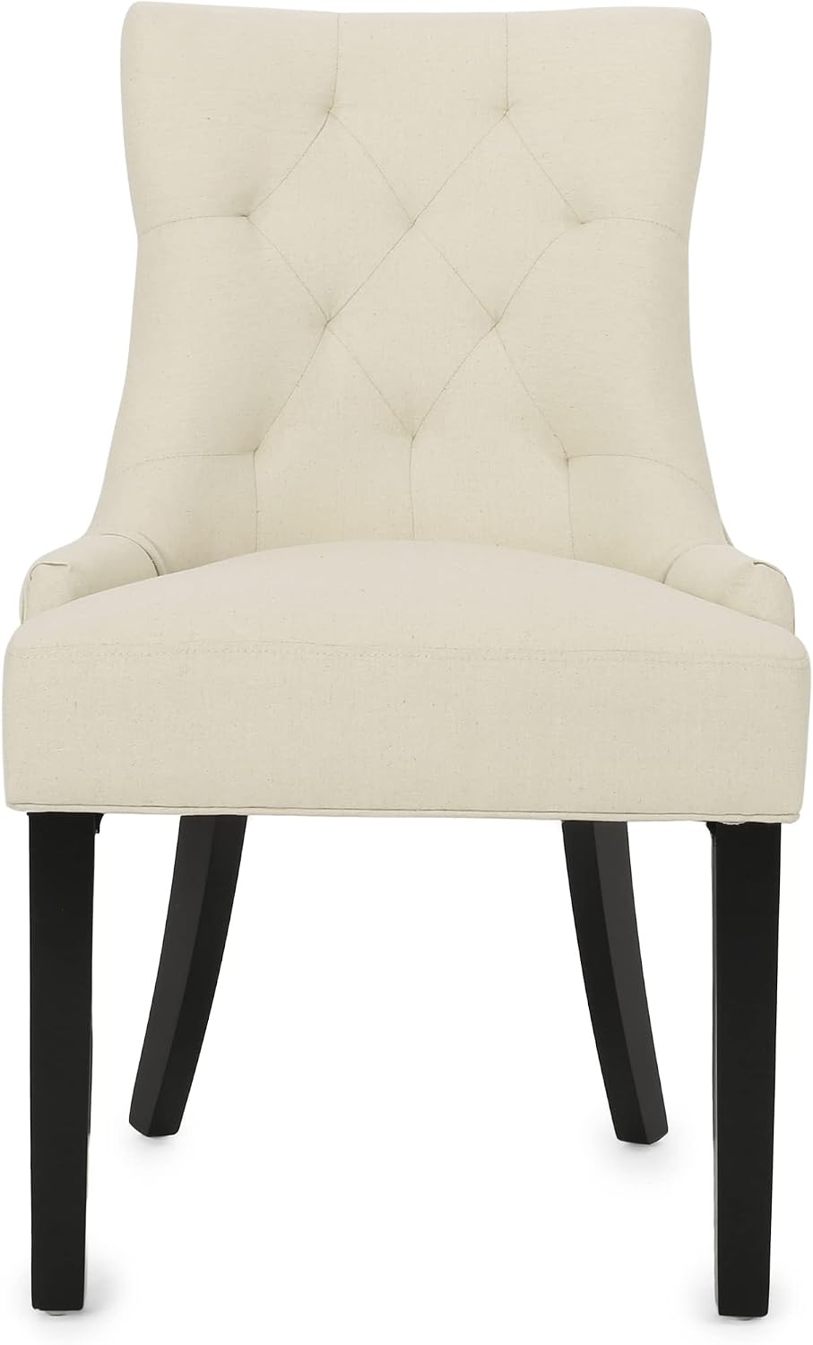 Christopher Knight Home Hayden Tufted Fabric Dining / Accent Chairs, 2-Pcs Se...
