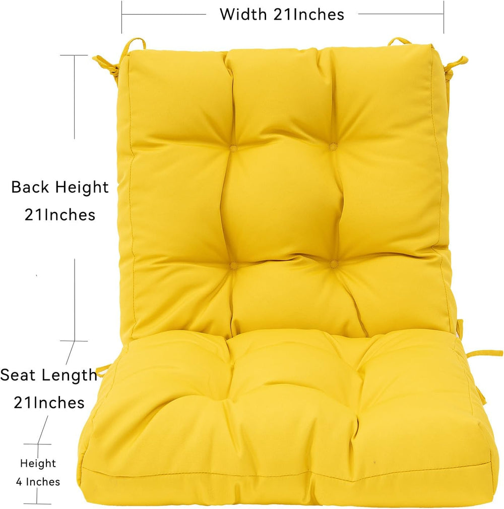 QILLOWAY Outdoor Chair Cushion for Patio Furniture, Waterproof Patio Cushions...