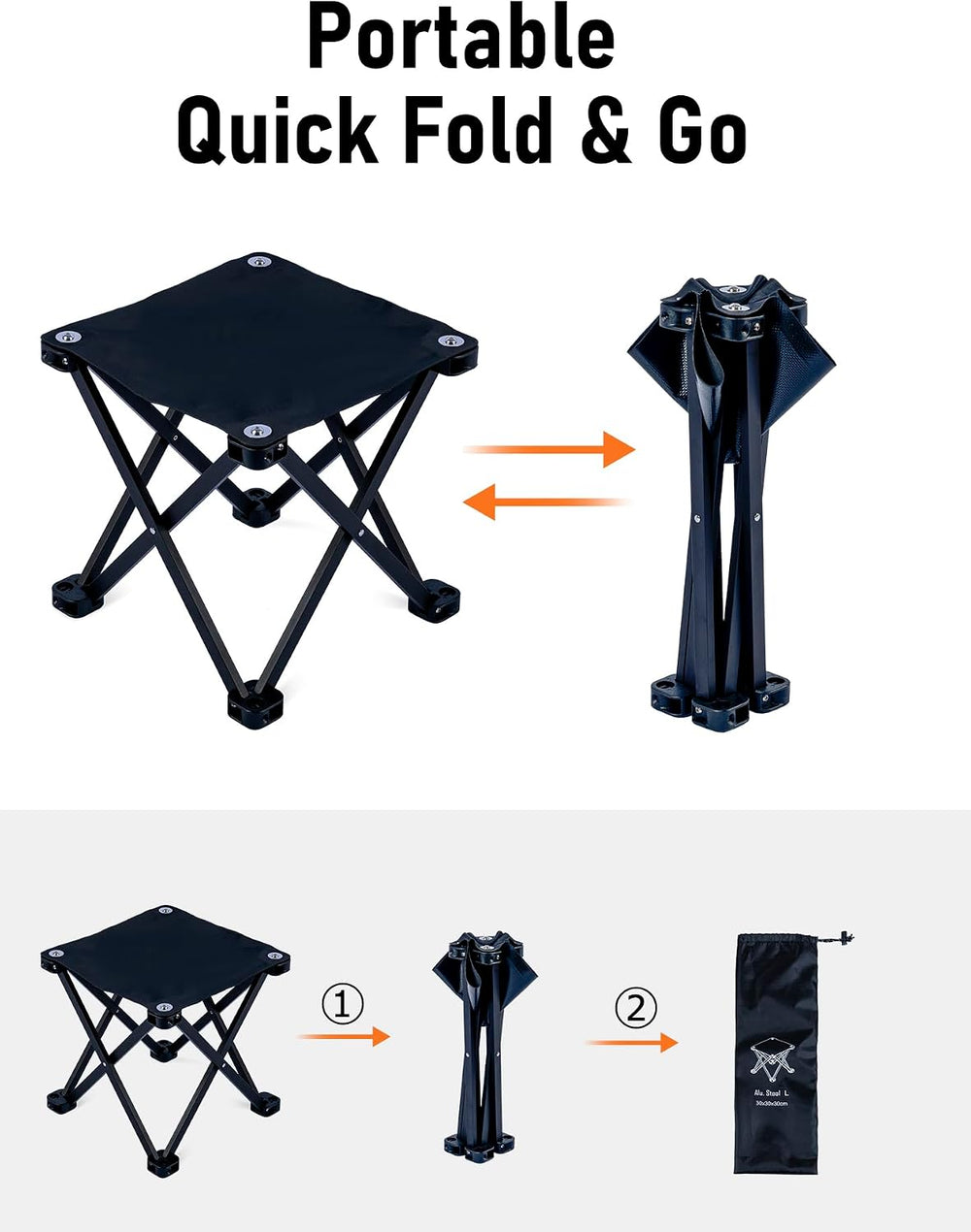 WildCall Compact Camping Folding Stool Aluminum Alloy Portable Stool