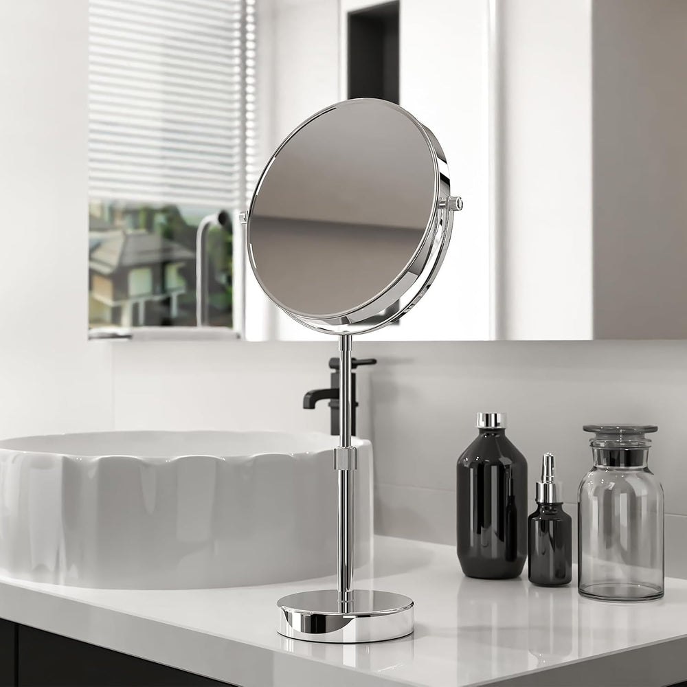 Nicesail Adjustable Makeup Magnified Mirror Chrome 10X 15 L x 9" W