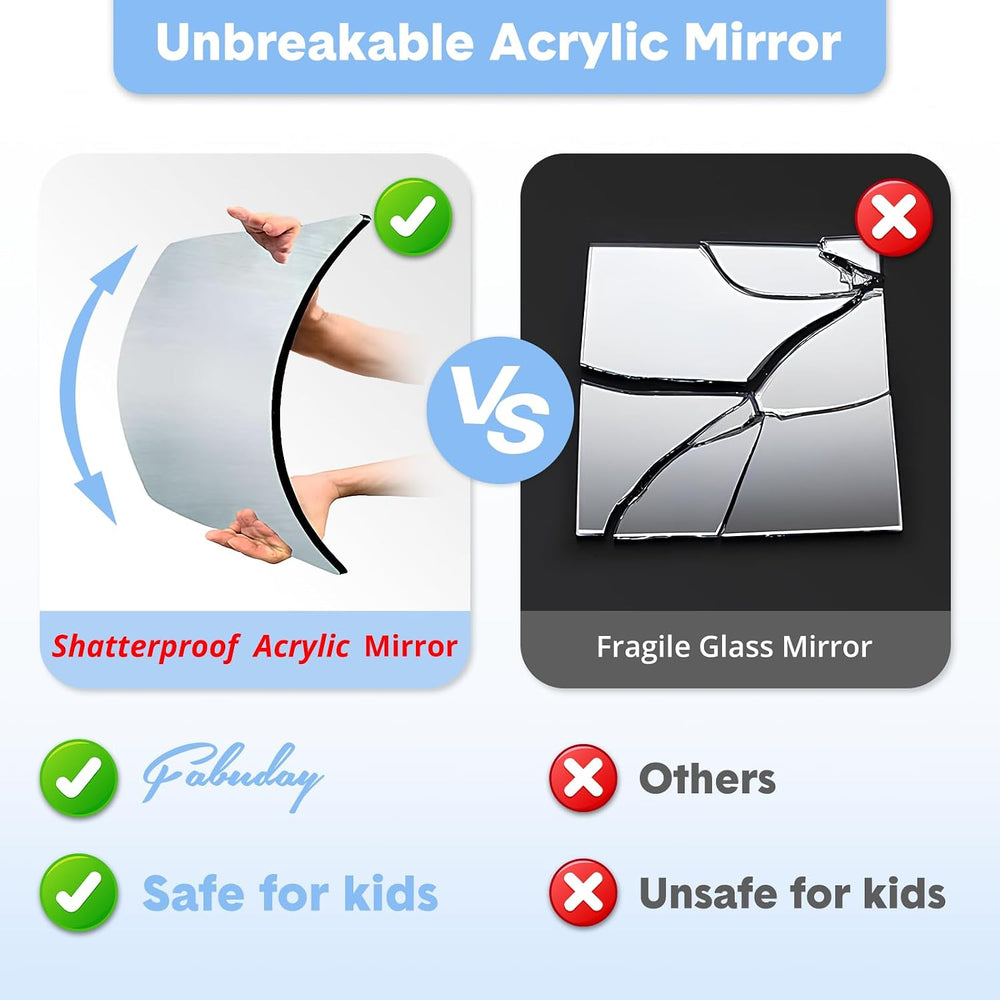 Portable Full Length Hanging Dance Mirror, Foldable Body Mirror for Camping