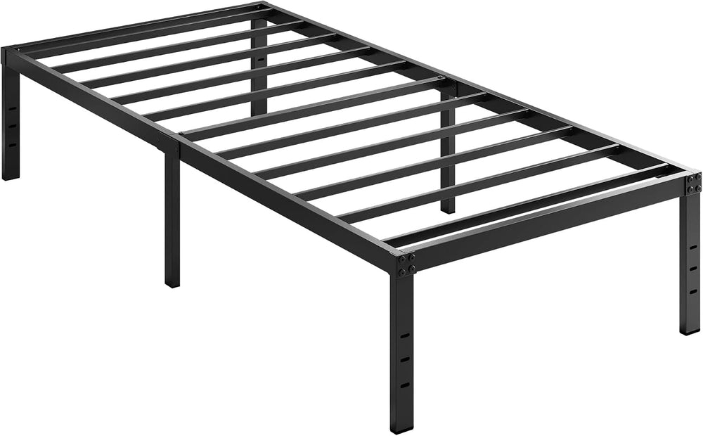EMODA 18 Inch Twin XL Bed Frames with White Cover