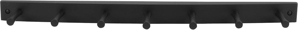 Spectrum Diversified Wood Hook Rack, 7 Peg, Black (Pack of 2)