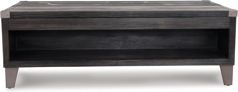 Signature Design by Ashley Todoe Lift Top Coffee Table, Dark Gray