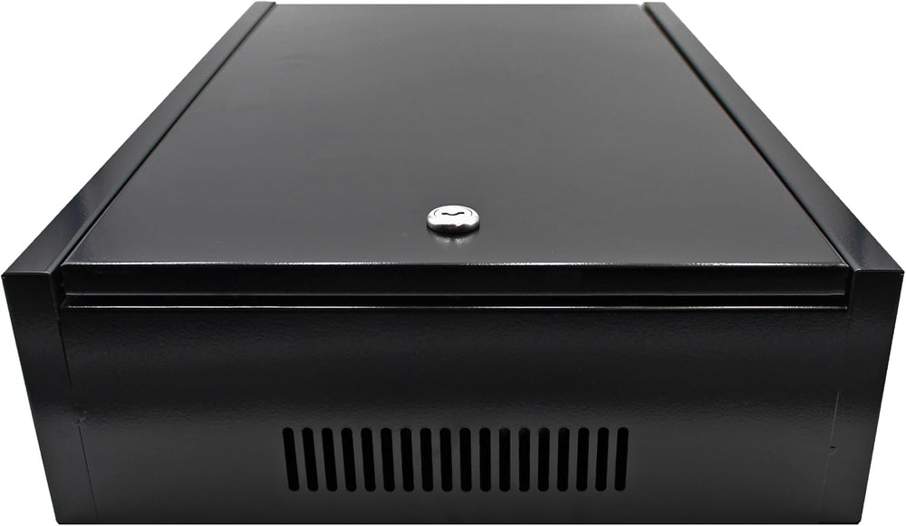 Electriduct 2U Wall Mount Rack Enclosure Network Cabinet Solid Door Black Pow...