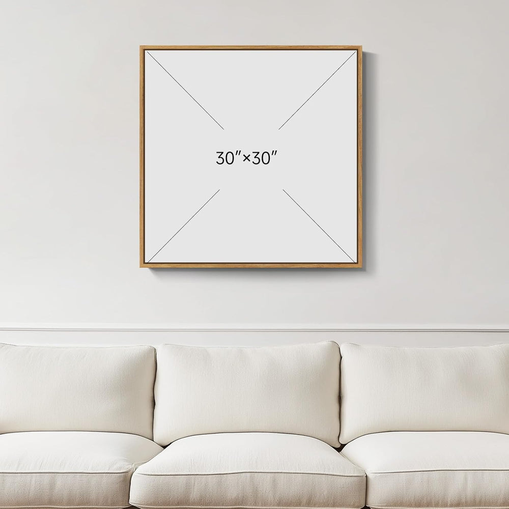 Framed 3D Textured Wall Art, Modern Abstract Artwork for Walls (White)