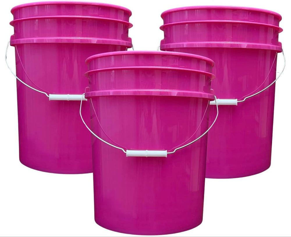 House Naturals 5 Gallon Premium HPDE Plastic Bucket - Made in USA Food Grade ...