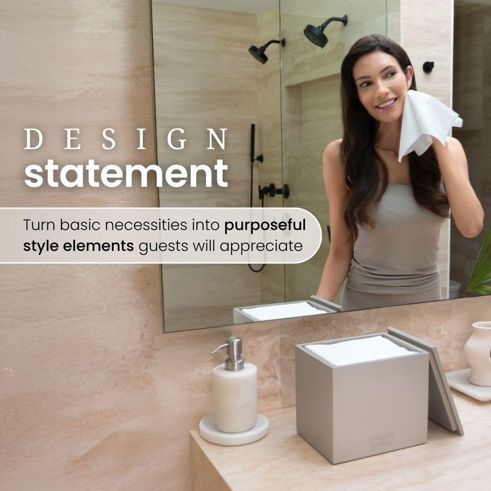 CLEAN SKIN CLUB Cement Box for 50 Disposable Clean Towels XL (Towels NOT Incl...
