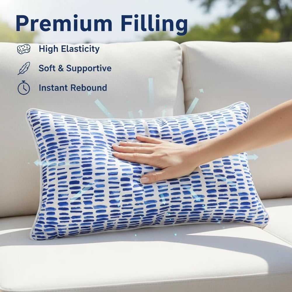 JMGBird Outdoor Patio Pillows Outdoor Throw Pillows with Inserts