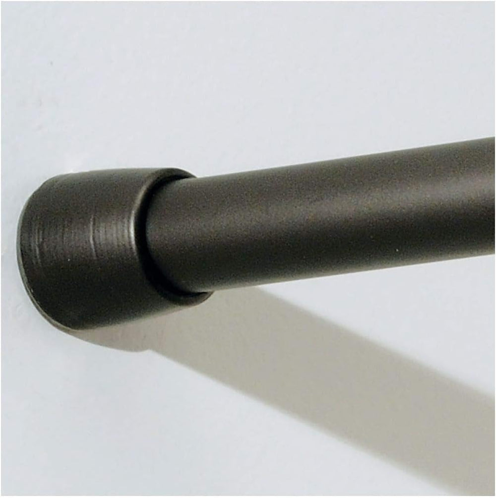 iDesign Cameo Metal Tension Rod, Adjustable Customizable Curtain Rod for Bath...
