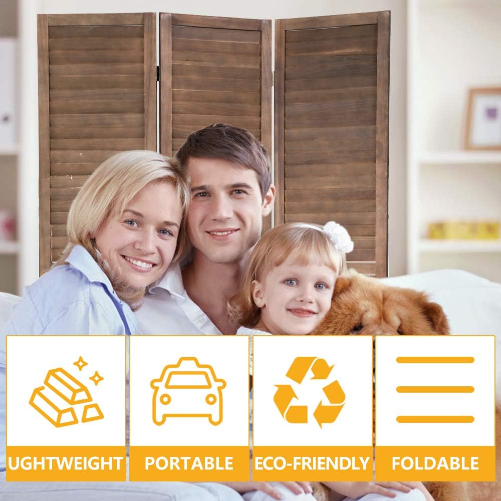 Room Dividers and Folding Privacy Screens, 3 Panel 69 Inch Tall Portable Room...