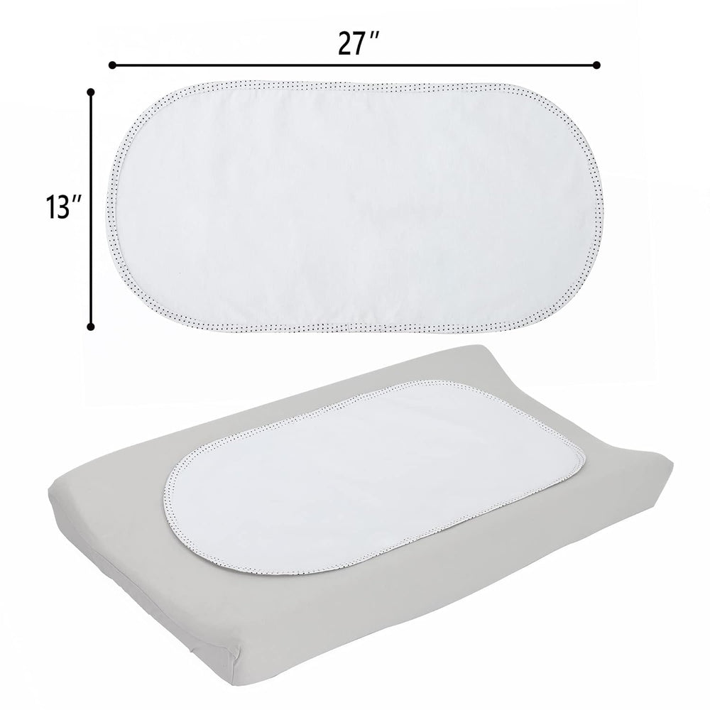 TILLYOU Waterproof Changing Pad Liners 18 Pack, 100% Cotton Reusable Cloth Di...