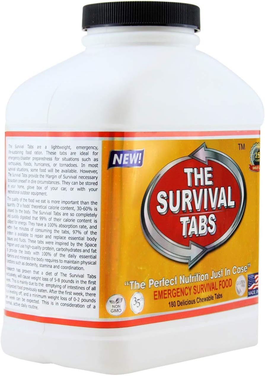 Survival Tabs – Emergency Food Supply – 15-Day Original Tabs, USA, Portable