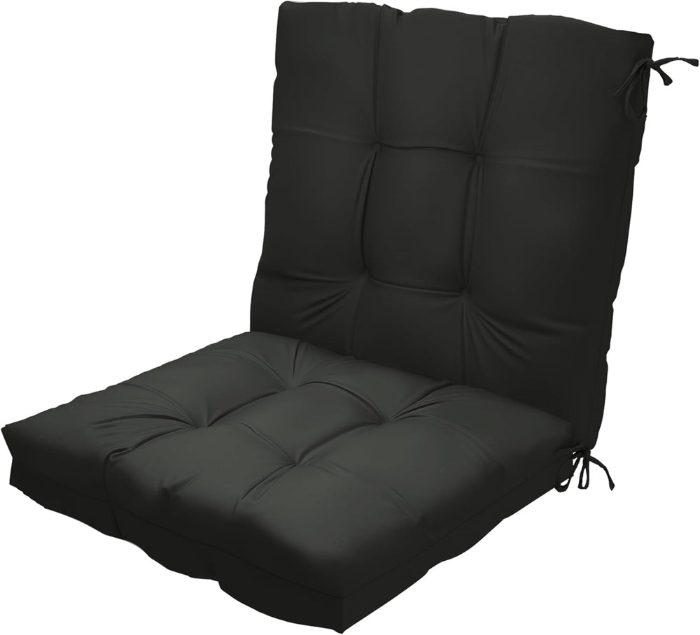Outdoor High Back Chair Cushions 42"x 21" x 4", Waterproof Pat...