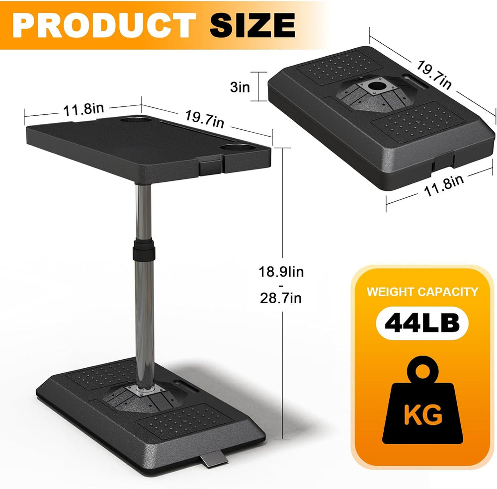 Foldable RV Table, Car Desk for Laptop for Front/Rear Passenger Seat