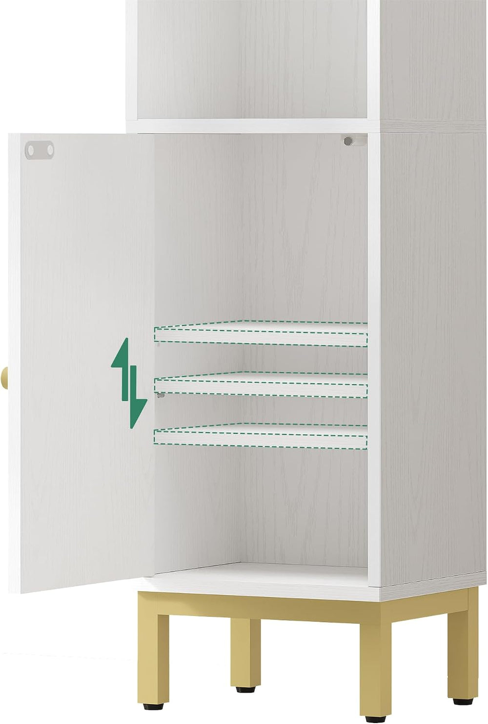 Hzuaneri Bathroom Storage Cabinet, Small Corner Floor Cabinet