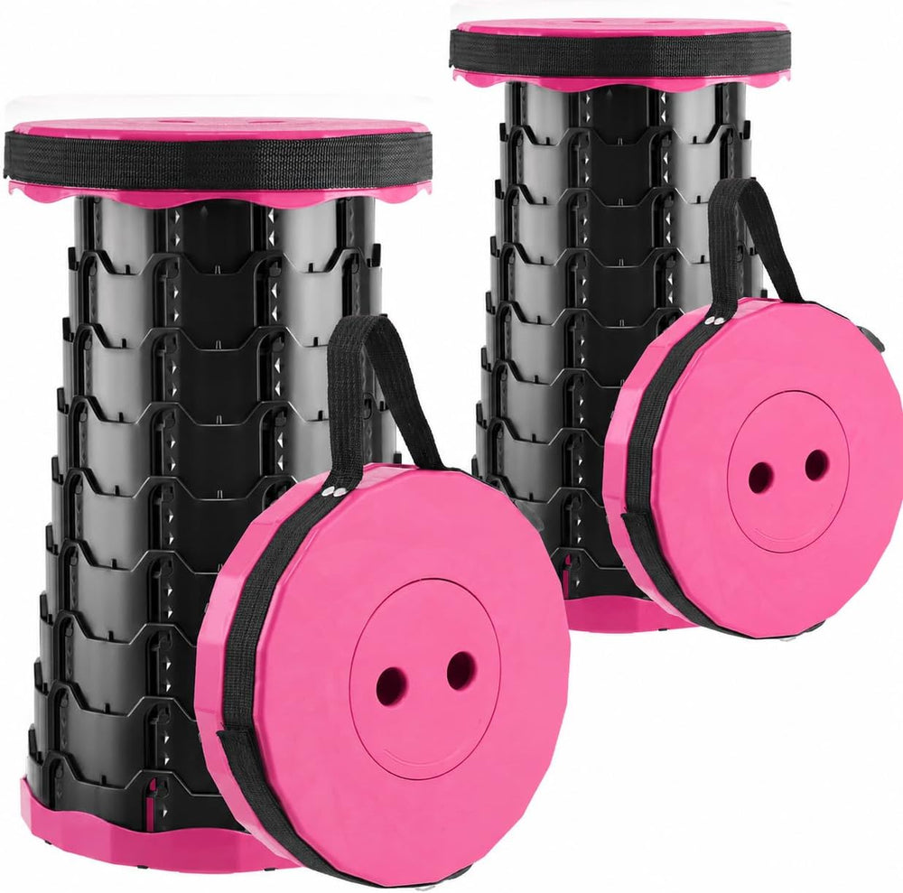 Doseno Upgraded Foldable Stool Thickened, Portable Collapsible Stool Retracta...