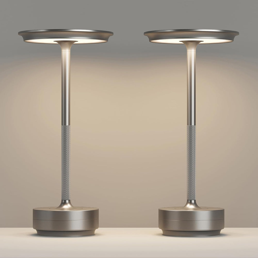 2 Pack Cordless Table Lamps Rechargeable, 5000mAh LED Table Light