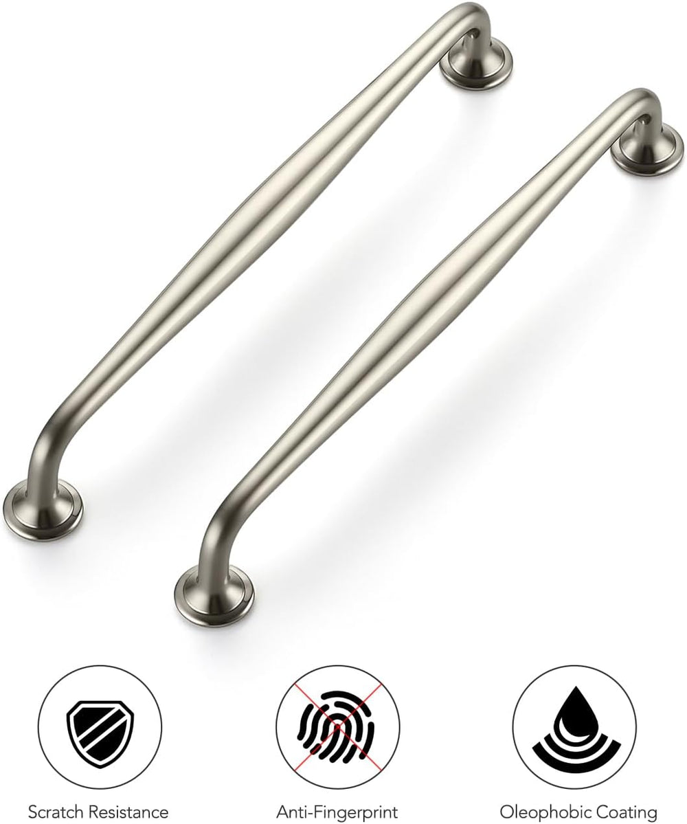 Ravinte Brushed Nickel Cabinet Handles Solid Pulls 7-1/2 Inch 10 Pack
