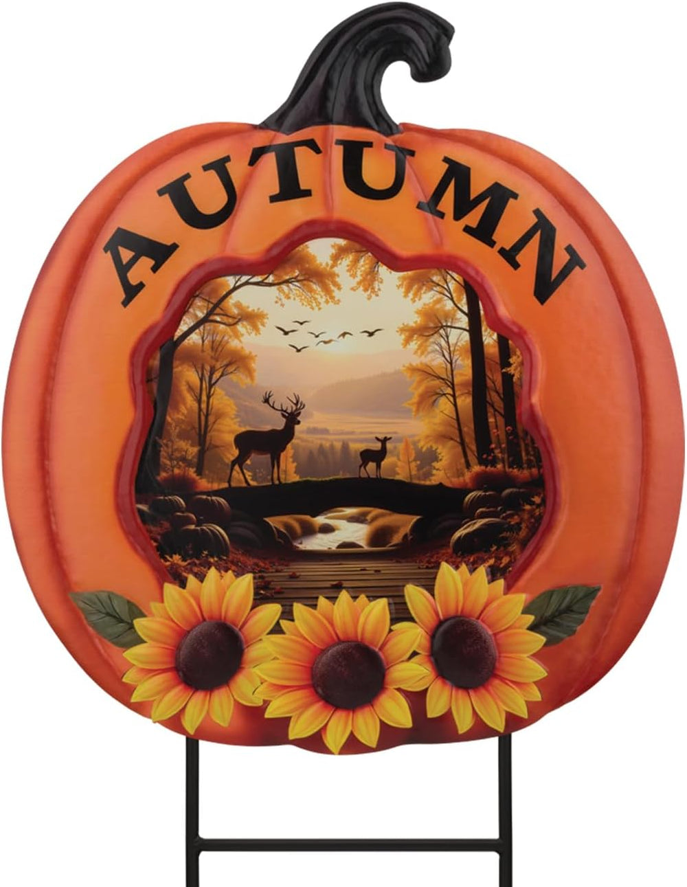 Regal Art & Gift Metal Stake/Wall Decor, Dual-Function Indoor Outdoor