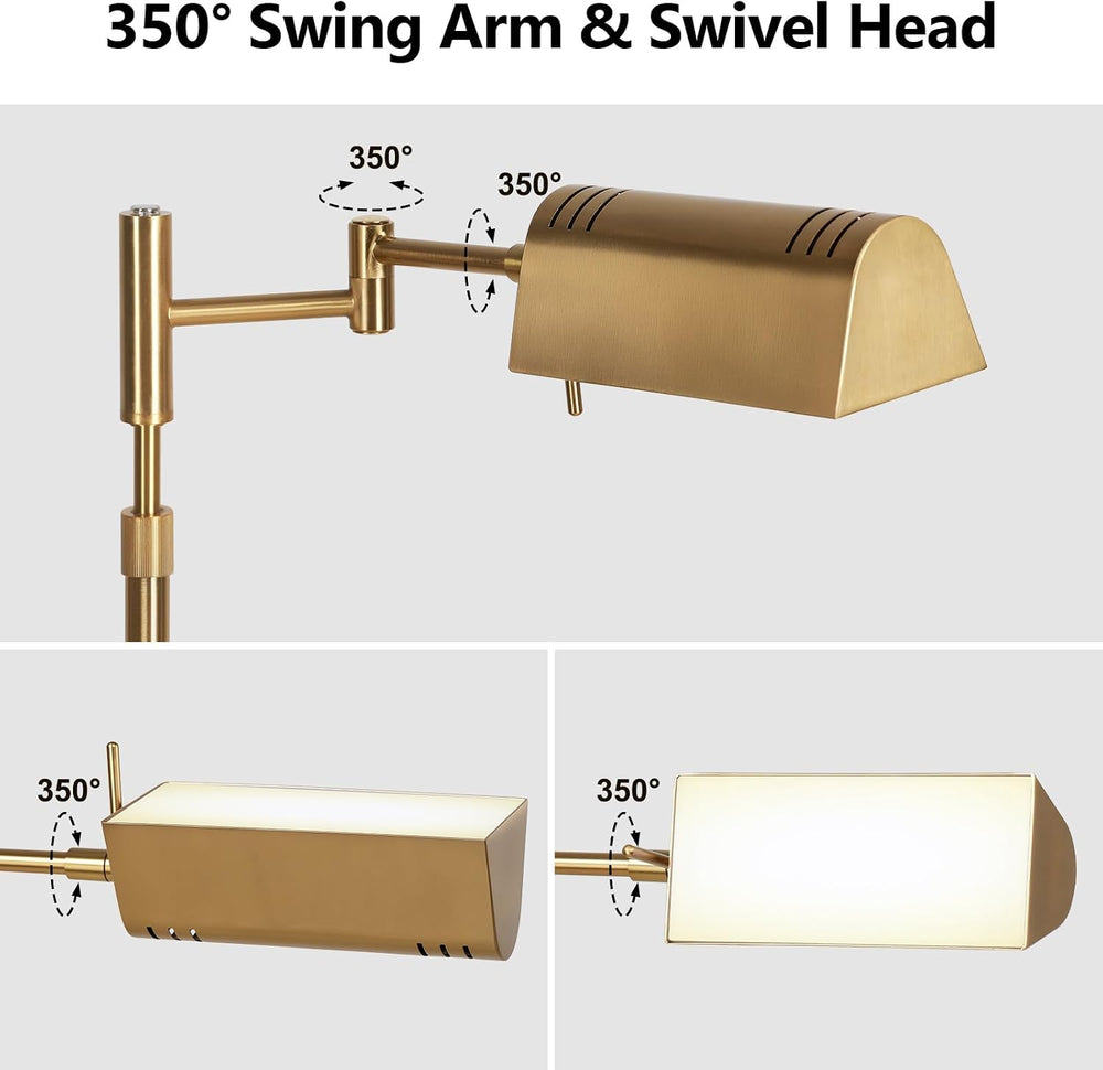 SUNMORY Dimmable LED Pharmacy Floor Lamps, 16W/1500LM Bright Reading Lamp