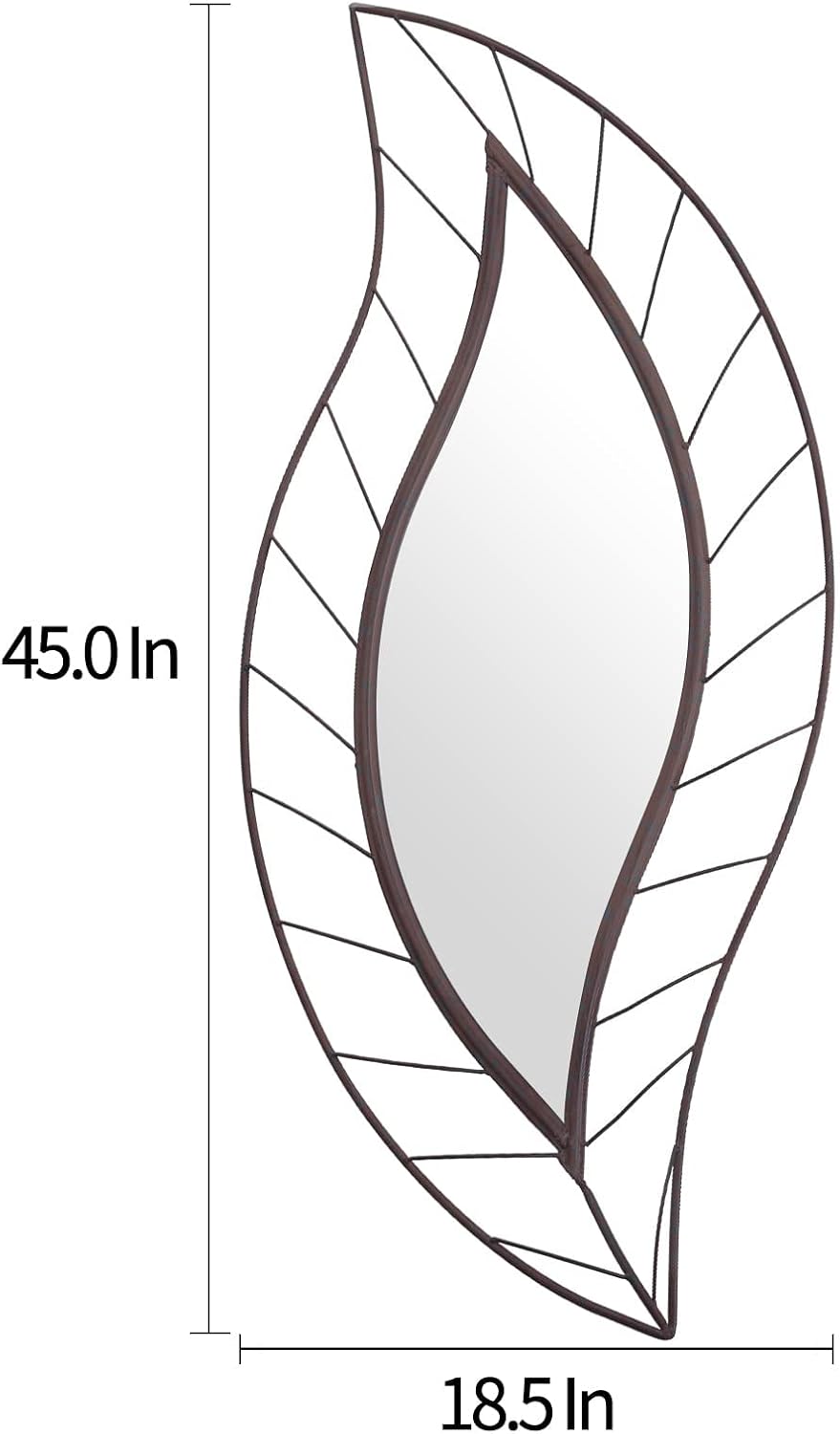 ironsmithn Rustic Mirrors for Wall, 45" x 18.5" Modern Mirror for V...