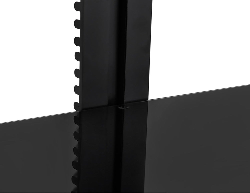 Mount-It! 3-Shelf Floating AV Wall Mount, 52.8 lbs, Black