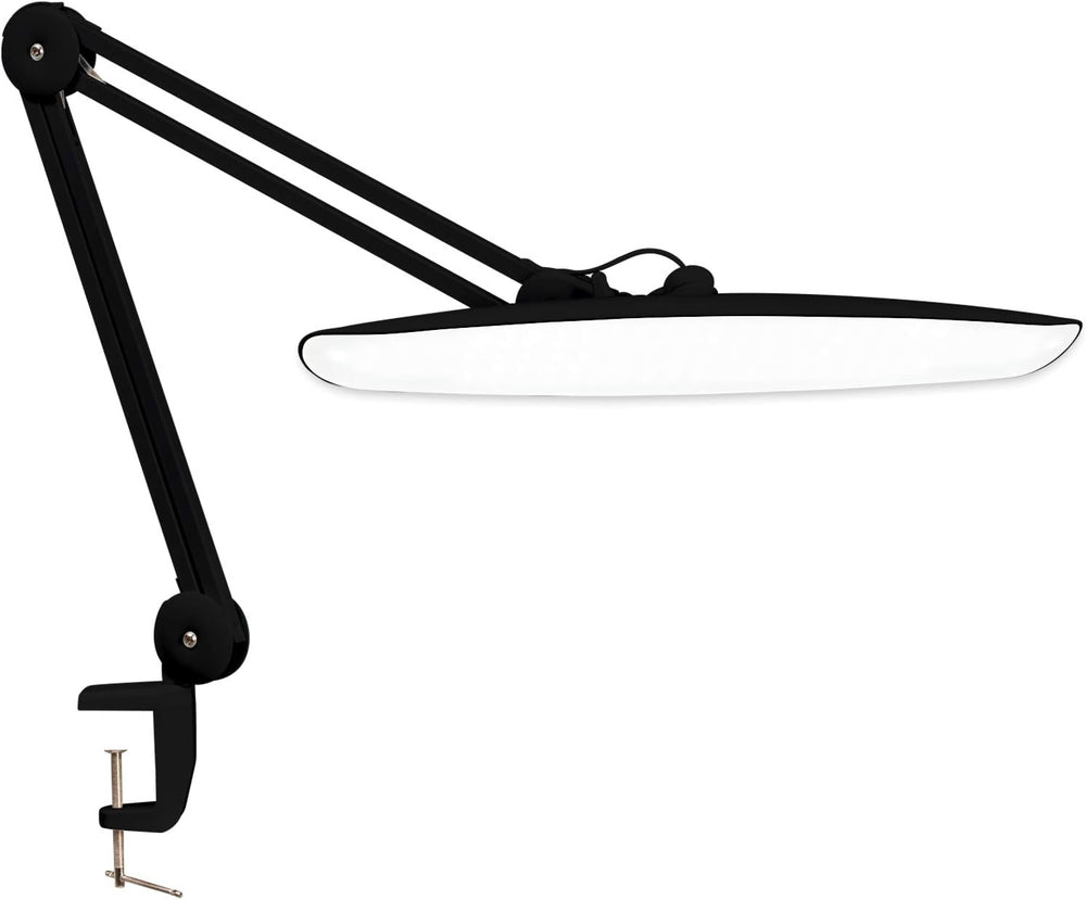 20-Inch LED Desk Lamp with Clamp, 24W 2200LM, Black