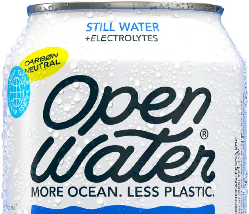 Open Water Still Water, 12oz Aluminum Cans, 4 cases (48 cans)