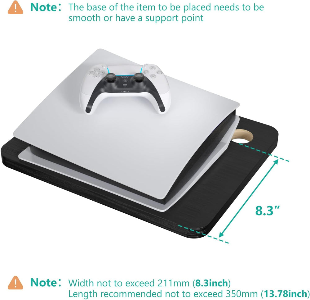 WALI 2 Tier Floating TV Wall Shelf for Projector, DVD Player
