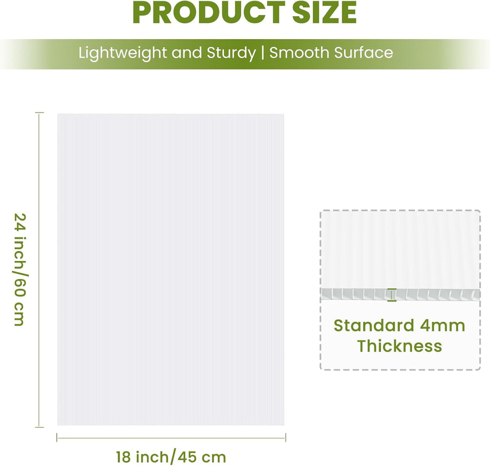 Corrugated Plastic Board, Poster Boards for Yard Signs 18''x24'