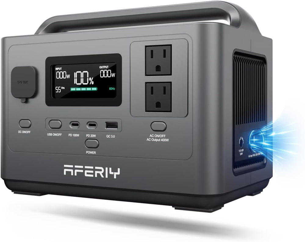 AFERIY Portable Power Station 800W Peak/400W Rated,45min Fast Charging, 80000...