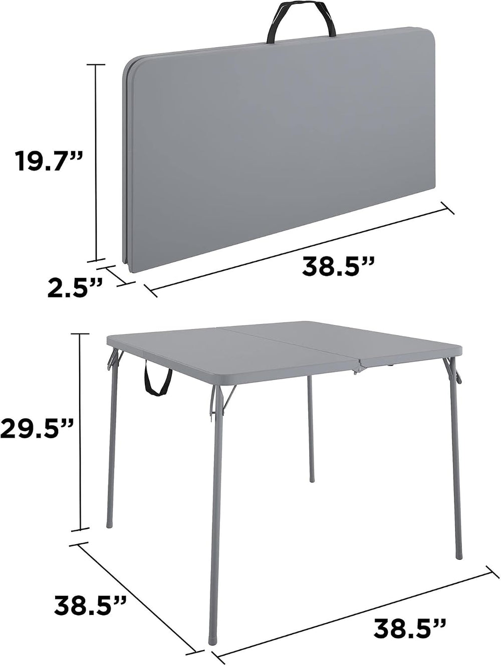CoscoProducts COSCO XL 38.5" Half Card w/Handle Indoor & Outdoor, Po...