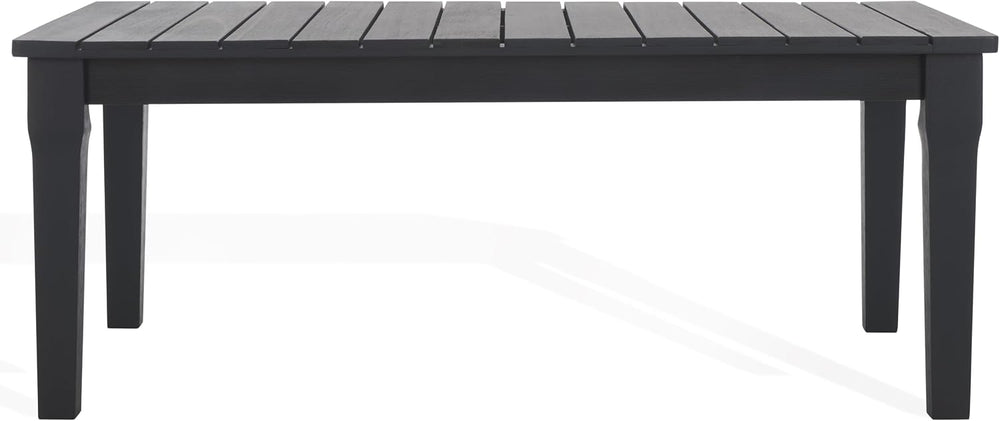 SAFAVIEH Couture Outdoor - Martinique Coffee Table - Black - Solid Wood - Coa...