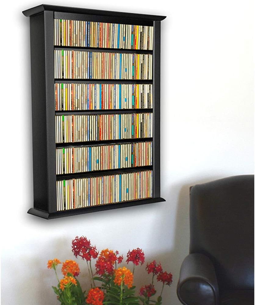 Venture Horizon VHZ Entertainment Single Wall Mounted Storage Rack Finish: Black