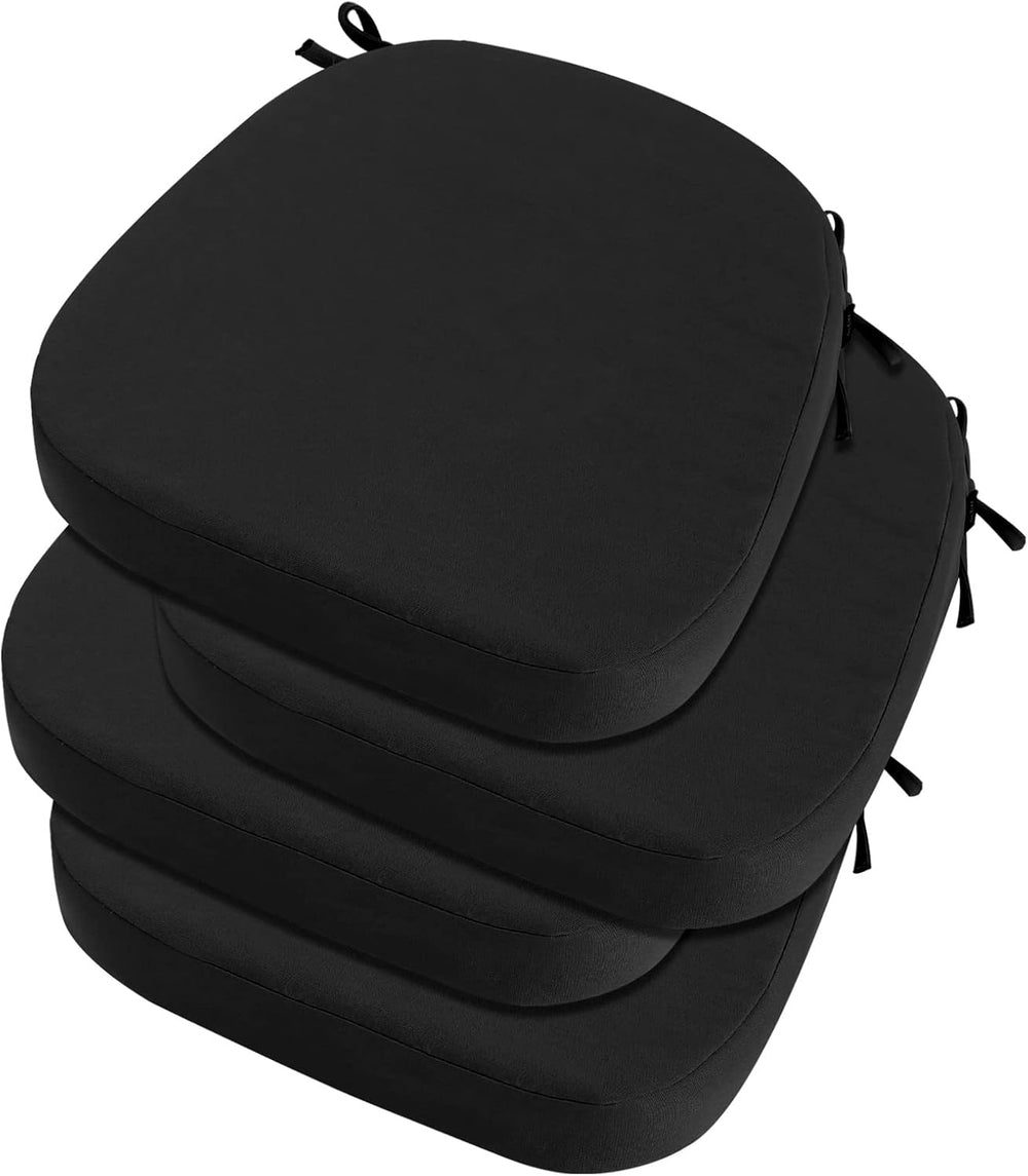 idee-home Outdoor Chair Cushions Set of 4, 19" x 19" D-Shaped