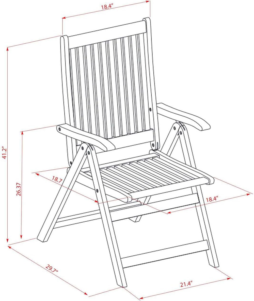 East West Furniture MNCN3C5NA 3 Piece Outdoor Conversation Bistro Set Contain...