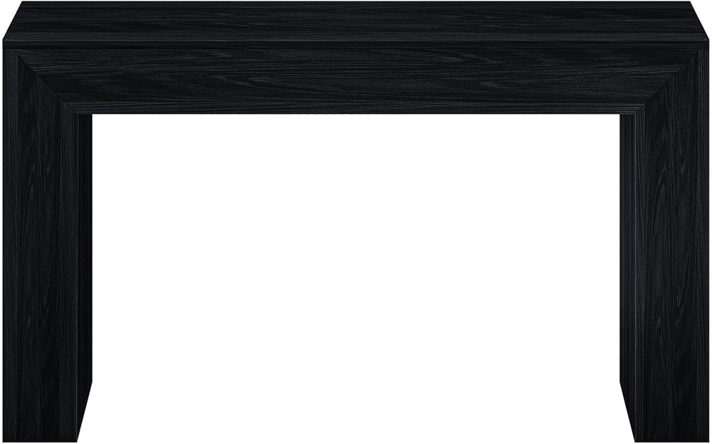 Plank+Beam Grand Console Table, 56 Inch, Black Wirebrush