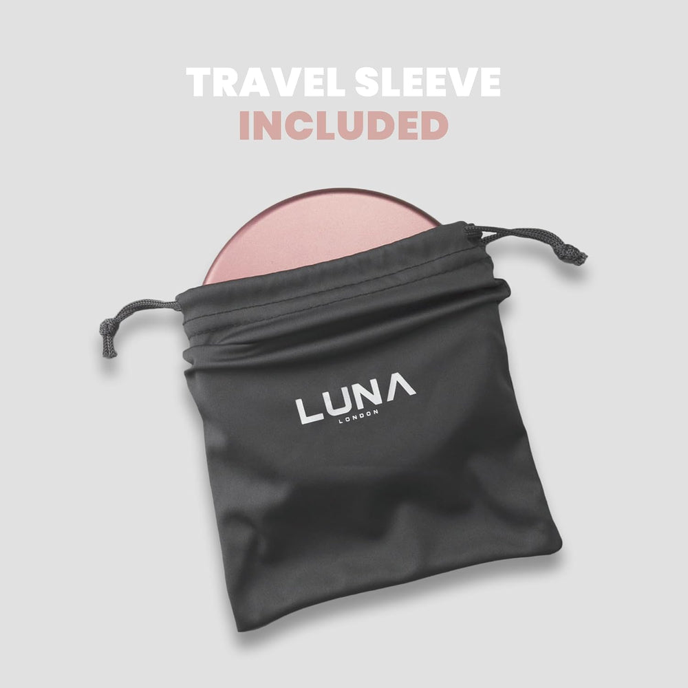 LUNA London Compact Travel Mirror | Travel Makeup Mirror with Light | LED Lig...