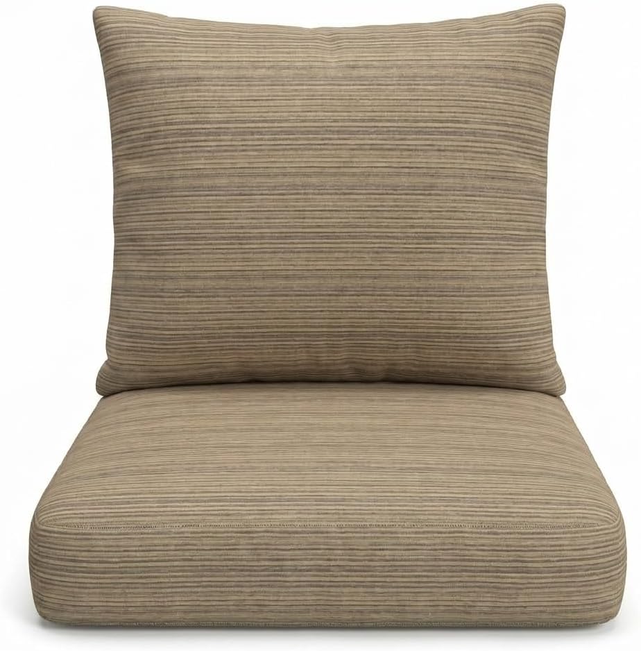 RSH DECOR: Sunbrella Deep Seating Cushion with Pillow Back | 25” x 25” x 5&qu...