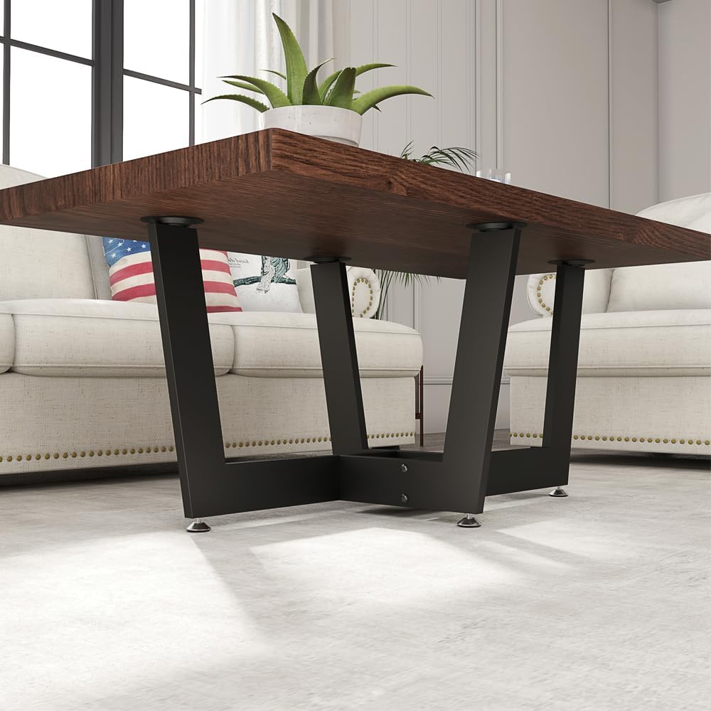 KaKaBB Metal Coffee Table Legs, 18 Inch Coffee Table Base, Furniture Leg for ...