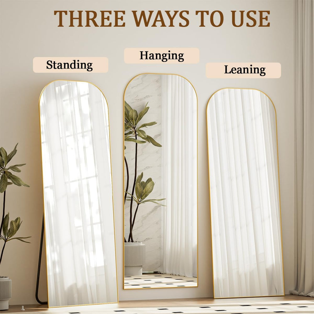Koonmi Full Length Mirror, 56"x21" Mirror Full Length with Stand