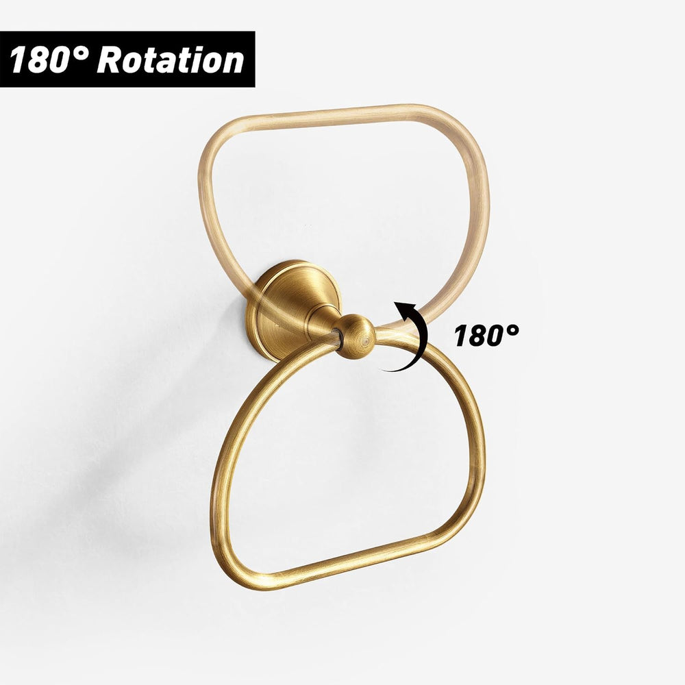 Brass Toilet Paper Holder Towel Ring, Antique Brass Towel Holder Toilet Paper...