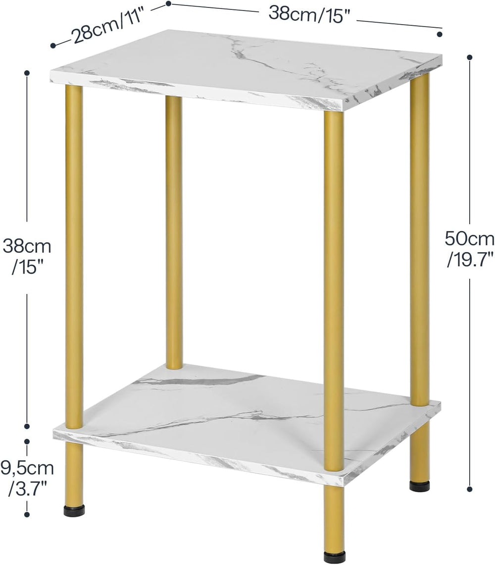 HOOBRO End Tables Set of 2, Small Side Tables, Nightstands for Small Spaces