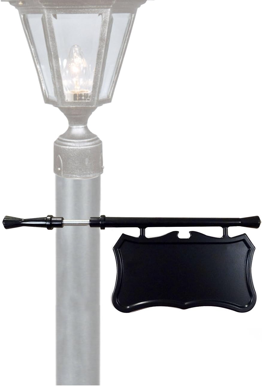 Special Lite Post Mount Address Plaque - Black - LS-178-BLK