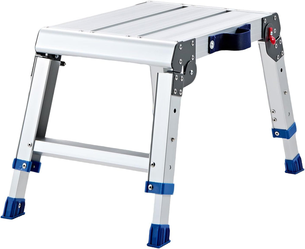 VEVOR Folding Work Platform, Adjustable Height 12-16 in, 500 lbs Capacity Alu...