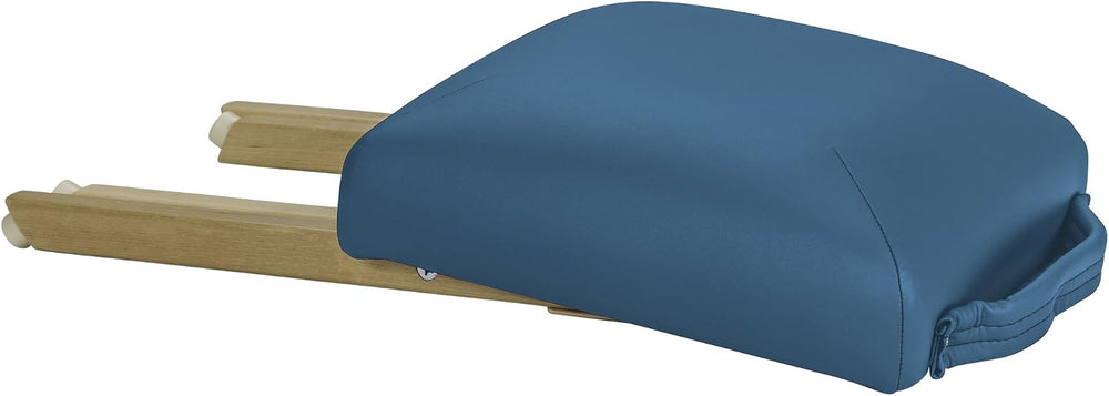 EarthLite Wooden Folding Stool, 19in, Mystic Blue