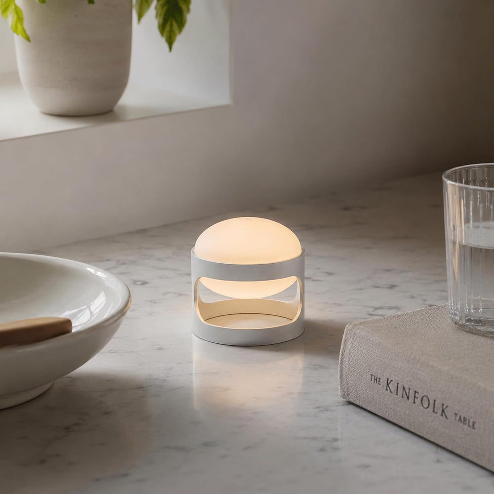 Lotus Atelier Mini Rechargeable Mid Century Modern Lamp USB Bedside Light
