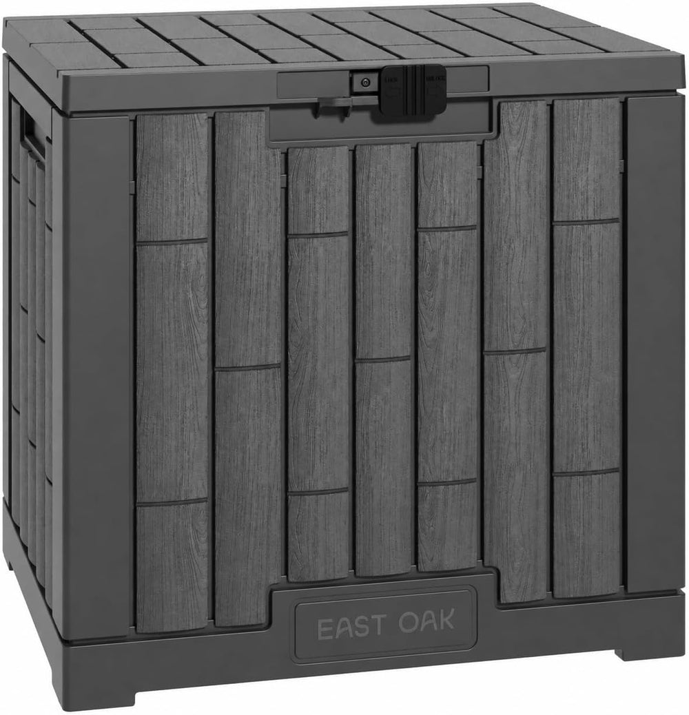 EAST OAK Outdoor Storage Box, 31 Gallon Deck Box for Patio Cushions, Pool Acc...