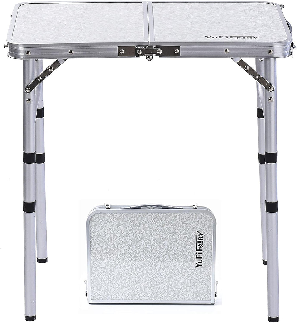 YUFIFAIRY Small Folding Table Portable, 24" L x16 W Foldable Camp Table